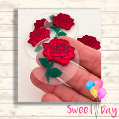 Aplique Rosa Pequeno Príncipe 4 cm (05 peças)