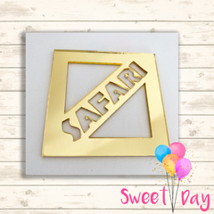 Aplique SAFARI 7 cm X 7 cm ( 05 PEÇAS )