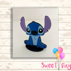 Aplique Stitch 8 cm com base ( 03 peças )