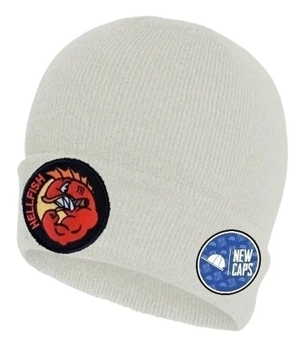 Gorro De Lana Parche Bordado Peces Del Infierno Los Simpson