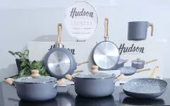 Batería Hudsón Granito + Bifera 26cm + Panquequera 22cm + Jarro 14cm