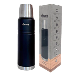 Termo Hudson 1 Litro Acero Inoxidable Negro - tienda online