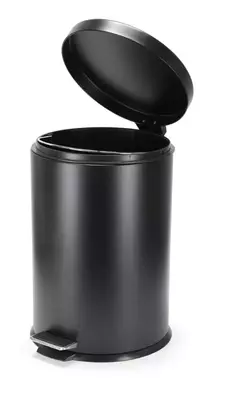 Cesto de Basura 3L NEGRO Acero Inoxidable - tienda online