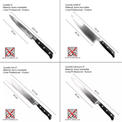 Set De 4 Cuchillos Hudson Linea Design Plateados - comprar online