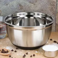 Bowl Acero Inoxidable Base De Silicona 28 Cm Antideslizante
