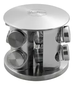 Especiero Giratorio Hudson 8 Frascos Acero Inoxidable