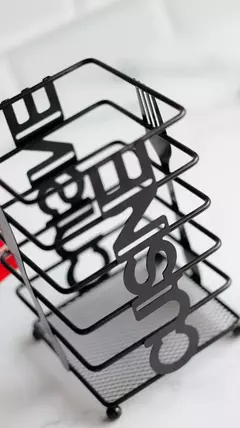 Escurre Cubiertos Cuadrado Negro Cuisine Metal Crystal Rock en internet