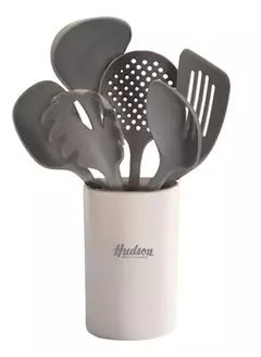 Set Utensillos 7 Piezas Con Recipiente Blanco - Ciara Home Deco