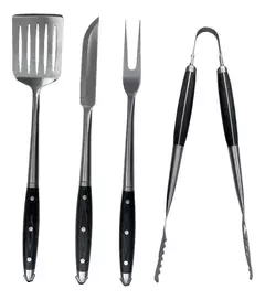 Set Parrilla Asado Hudson Linea Bbq 4 Piezas - comprar online
