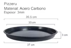 Pizzera Hudson Teflon 35cm Negra - Ciara Home Deco
