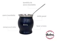 Mate Hudson con Bombilla Negro