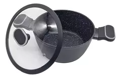 Cacerola Inducción Antiadherente 24cm Granito Crema Carol - comprar online