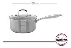 Cacerola Hudson Acero Triple Fondo 20cm con Antiadherente - Ciara Home Deco
