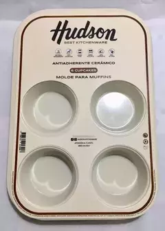 Muffinera Hudson X6 Antiadherente Molde Cupcakes Color Cobre - comprar online