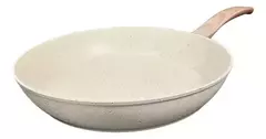 Sartén Inducción Antiadherente 30cm Granito Crema Carol - Ciara Home Deco
