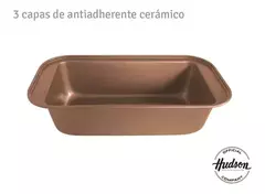 Imagen de Molde Pan Y Budín Hudson Antiadherente Cerámico 27 Cm Color Cobre