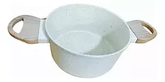 Imagen de Cacerola Antiadherente Induccion 20cm Crema Granito Carol