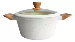 Cacerola Antiadherente Induccion 20cm Crema Granito Carol en internet