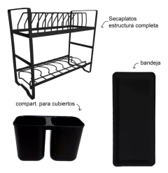 Secaplatos Escurridor Hudsón chico Acero - tienda online