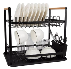 Secaplatos Escurridor Hudsón 2 pisos Acero Madera en internet