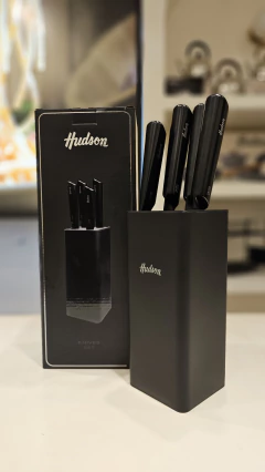 Set De 4 Cuchillos Hudson Linea Design Negros