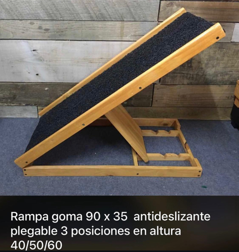 RAMPA TRES POSICIONES BASE GOMA