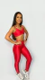 Imagem do Conjunto compressão Vermelho Rubi - Top Beach