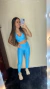 Conjunto Compressão Azul Céu - Top Rio