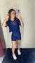 Cropped de tule - Azul Marinho - comprar online