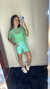 Cropped de tule - Verde Claro - comprar online