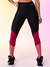 Legging recortes - Rose-cereja
