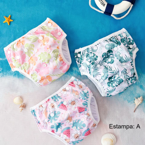 Kit 3 Fraldas de Piscina Happy Flute - comprar online
