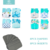 Várias Estampas - Kit com 8 Fraldas Happy Flute + 8 Abs de Carvão de Bambu
