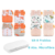 Kit com 8 fraldas ecológicas Happy Flute em diferentes estampas e 8 absorventes de microfibra.