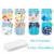 Conjunto de 8 fraldas ecológicas Happy Flute com 8 absorventes de microfibra em diversos padrões coloridos.