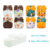 Kit com 8 fraldas ecológicas Happy Flute em diferentes estampas e 8 absorventes de microfibra.