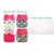Várias Estampas - Kit com 4 Fraldas Ecológicas Reutilizáveis Happy Flute + 4 Abs Microfibra