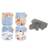 Kit com 4 fraldas ecológicas Happy Flute em várias estampas e 4 absorventes de carvão de bambu.