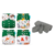 Kit com 4 fraldas ecológicas Happy Flute em várias estampas e 4 absorventes de carvão de bambu.