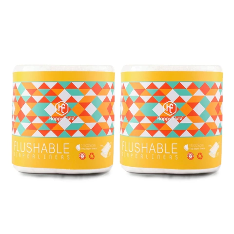 kit 2 Forros Biodegradáveis Liner Happy Flute