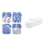 Kit de 4 fraldas ecológicas Happy Flute com estampas variadas e 8 absorventes de microfibra.