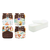 Imagem do Várias Estampas - Kit 4 Fraldas Ecológicas Happy Flute + 8 Absorventes Microfibra