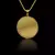 PINGENTE REDONDO MOLDURA NEW MAIOR PERSONALIZE - 4cm - BANHADO A OURO 18K