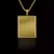 PINGENTE QUADRADO MOLDURA NEW MAIOR PERSONALIZE - 4x3,3cm - BANHADO A OURO 18K
