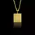 PINGENTE QUADRADO PERSONALIZE - 2,5x2,1cm - BANHADO A OURO 18K - comprar online