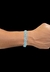 PULSEIRA CRAVEJADA LIGHT BLUE - 3 FILEIRAS
