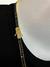 CORRENTE RIVIERA CRAVEJADA COM PEDRAS PRETA - (60CM) - BANHADO A OURO 18K - comprar online