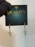 PAR DE BRINCOS ARGOLA COM CRUZ CRAVEJADA COM PEDRAS ZIRCÔNIA - BANHADO A OURO 18K - comprar online