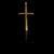 PINGENTE CRUZ LISA - BANHADO A OURO 18K