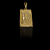PINGENTE LETRA P DETALHADO - BANHADO A OURO 18K